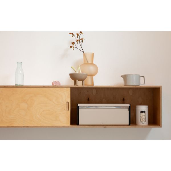 Brabantia Broodtrommel met klepdeksel Soft Beige