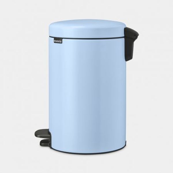 Brabantia NewIcon pedaalemmer 12 liter met kunststof binnenemmer Dreamy Blue