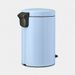 Brabantia NewIcon pedaalemmer 12 liter met kunststof binnenemmer Dreamy Blue