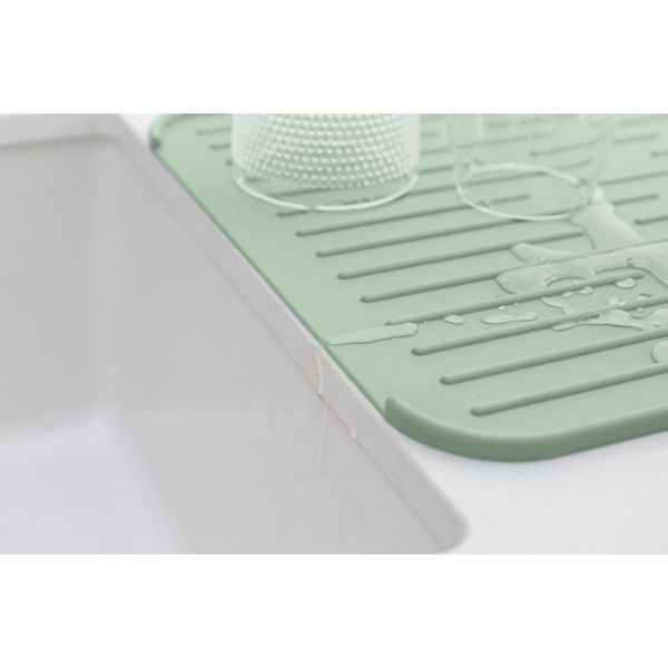 Brabantia SinkSide afdruipmat siliconen 44 x 32 cm Jade Green