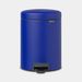 Brabantia NewIcon pedaalemmer 5 liter met kunststof binnenemmer Mineral Powerful Blue