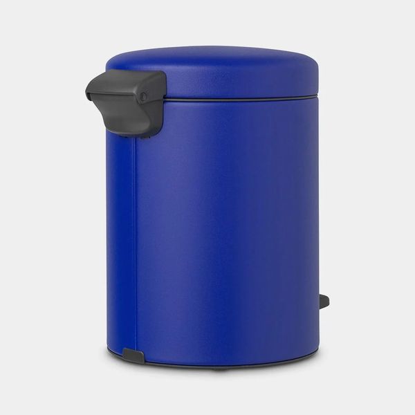 Brabantia NewIcon pedaalemmer 5 liter met kunststof binnenemmer Mineral Powerful Blue