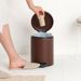 Brabantia NewIcon pedaalemmer 5 liter met kunststof binnenemmer Mineral Cosy Brown