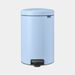 Brabantia NewIcon pedaalemmer 3 liter met kunststof binnenemmer Dreamy Blue