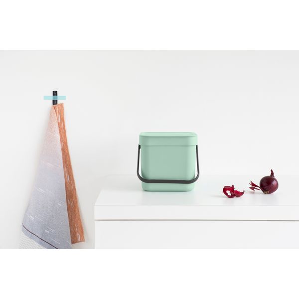 Brabantia Sort & Go afvalemmer 6 liter Jade Green