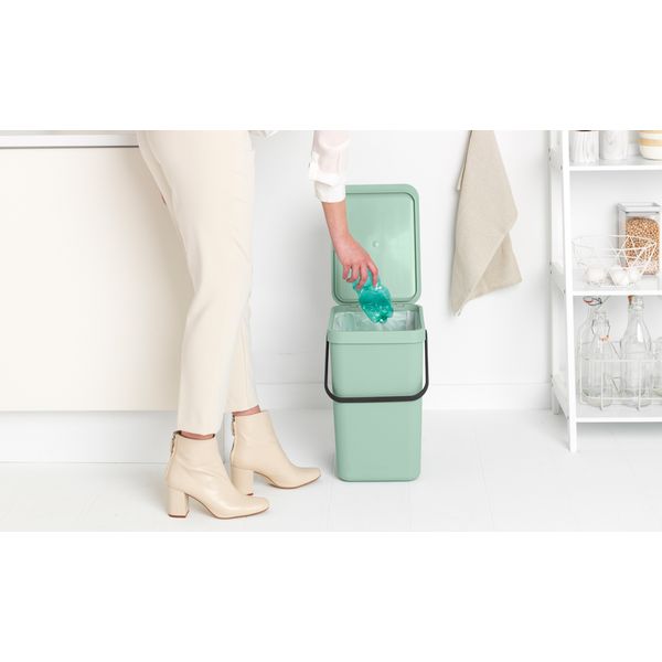 Brabantia Sort & Go afvalemmer 25 liter Jade Green