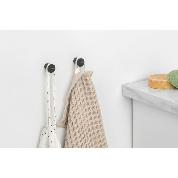 Brabantia MindSet handdoekhaken, set van 2 Mineral Infinite Grey