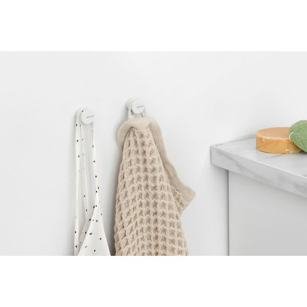 Brabantia MindSet handdoekhaken, set van 3 Mineral Fresh White