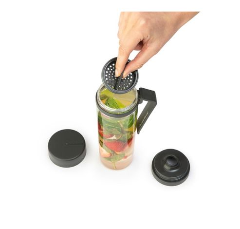 Make & Take bouteille d'eau avec filtre 0,5 litre Dark Grey  Brabantia