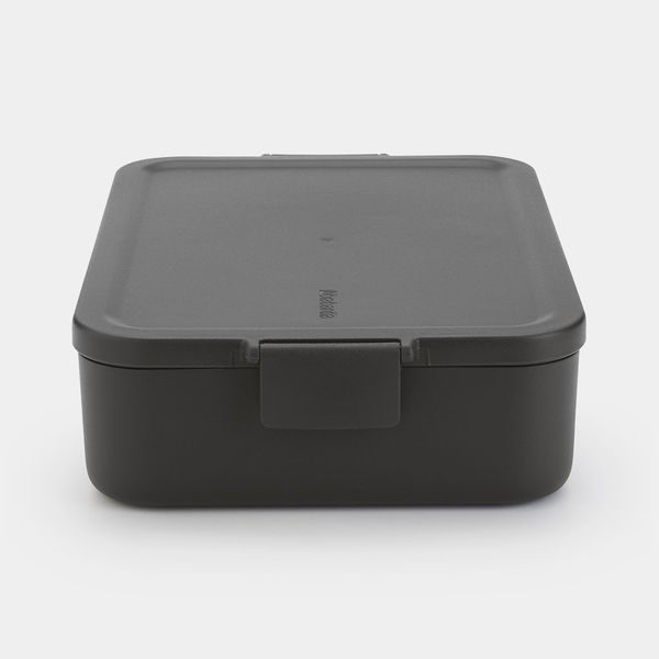 Make & Take lunchbox large kunststof Dark Grey 