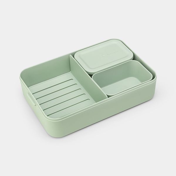 Make & Take Bento lunchbox large, kunststof Jade Green 