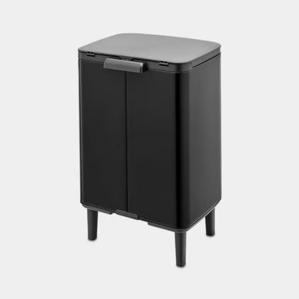 Brabantia Bo Hi afvalemmer 12 liter met kunststof binnenemmer Matt Black