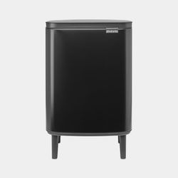 Brabantia Bo Hi afvalemmer 12 liter met kunststof binnenemmer Matt Black