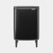 Brabantia Bo Hi afvalemmer 12 liter met kunststof binnenemmer Matt Black