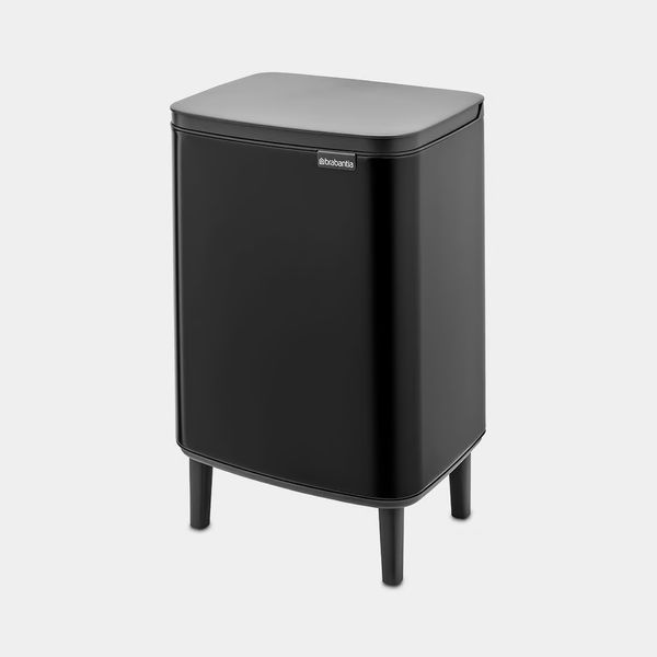 Brabantia Bo Hi afvalemmer 12 liter met kunststof binnenemmer Matt Black