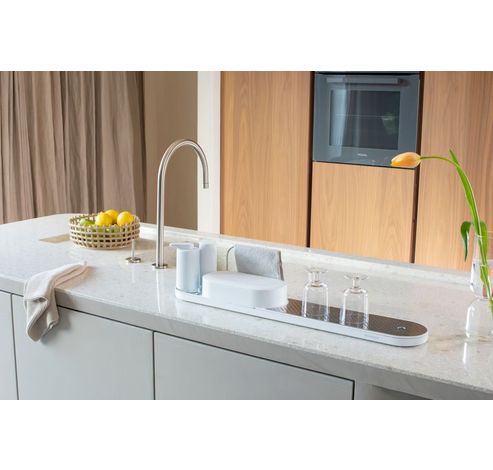 SinkStyle set organiseur, 4 pièces (organiseur et plateau de séchage et distributeurs de savon et de liquide vaisselle) Mineral Fresh White  Brabantia