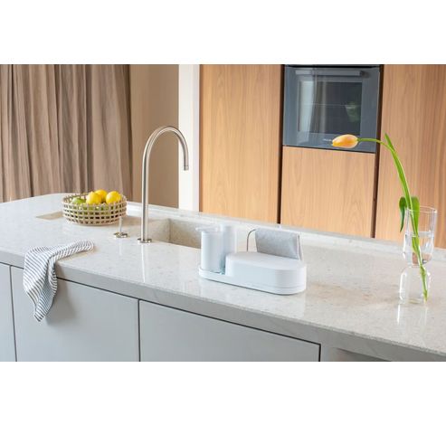 SinkStyle set organiseur, 3 pièces (plateau de séchage et distributeurs de savon et de liquide vaisselle) Mineral Fresh White  Brabantia