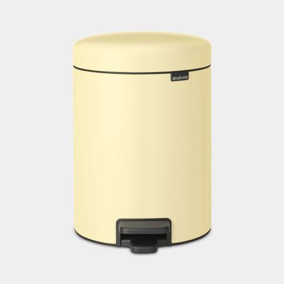 NewIcon poubelle à pédale 5 litres avec seau intérieur synthétique Mellow Yellow  Brabantia