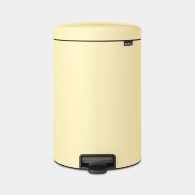 NewIcon pedaalemmer 20 liter met kunststof binnenemmer Mellow Yellow  Brabantia