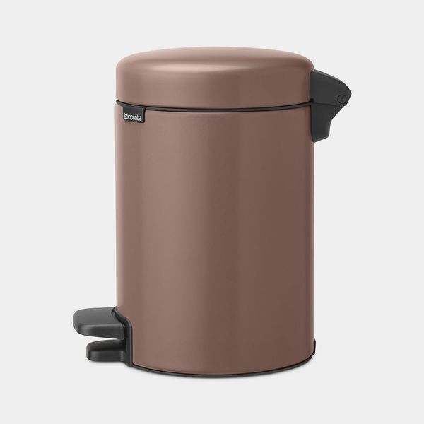 Brabantia NewIcon pedaalemmer 3 liter met kunststof binnenemmer Satin Taupe