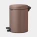 Brabantia NewIcon pedaalemmer 5 liter met kunststof binnenemmer Satin Taupe