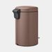 Brabantia NewIcon pedaalemmer 5 liter met kunststof binnenemmer Satin Taupe