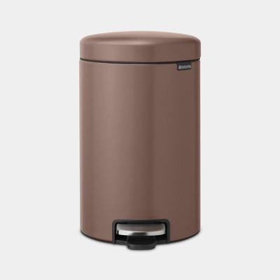 NewIcon pedaalemmer 12 liter met kunststof binnenemmer Satin Taupe  Brabantia