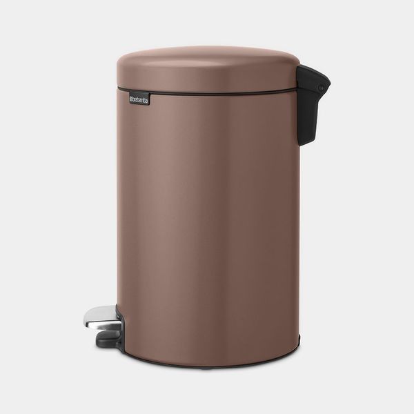 Brabantia NewIcon pedaalemmer 12 liter met kunststof binnenemmer Satin Taupe