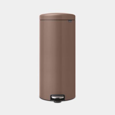 NewIcon poubelle à pédale 30 litres avec seau intérieur synthétique Satin Taupe  Brabantia