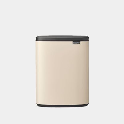 Bo afvalemmer 12 liter met kunststof binnenemmer Soft Beige  Brabantia