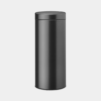 Touch Bin poubelle 30 litres avec seau intérieur synthétique Confident Grey  Brabantia