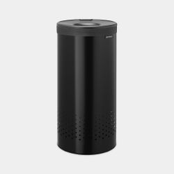 Brabantia Wasbox 35 liter met kunststof deksel Matt Black / Dark Grey