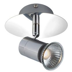 Fantasia RIVERA 1L GU10 5W LED dimmable shiny chrom IP44