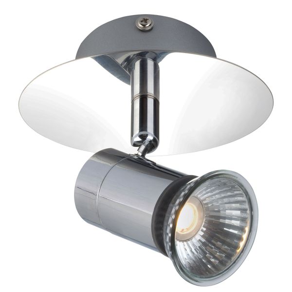 Fantasia RIVERA 1L GU10 5W LED dimmable shiny chrom IP44