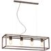 Fantasia KAGO ruggine pendant rectangle 4xE27 max 60W