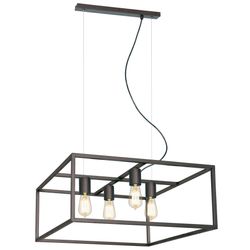 Fantasia KAGO aged copper pendant square lamp 4xE27 max 60W