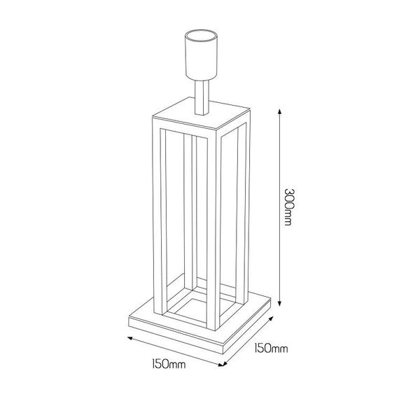 Fantasia KAGO black table lamp 1xE27 max 60W - shade to order separat