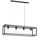 Fantasia KAGO black pendant rectangle 4xE27 max 60W