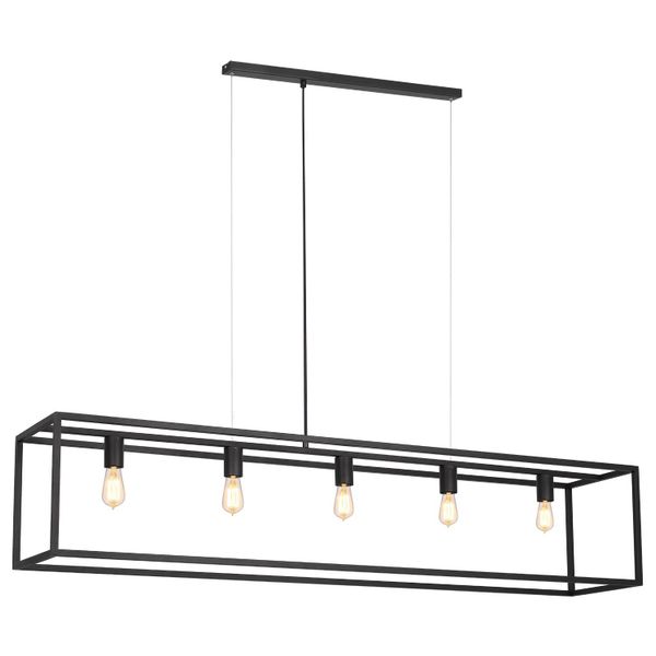 Fantasia KAGO black pendant rectangle 5xE27 150cm