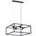 Fantasia KAGO black  pendant square lamp 4xE27 max 60W