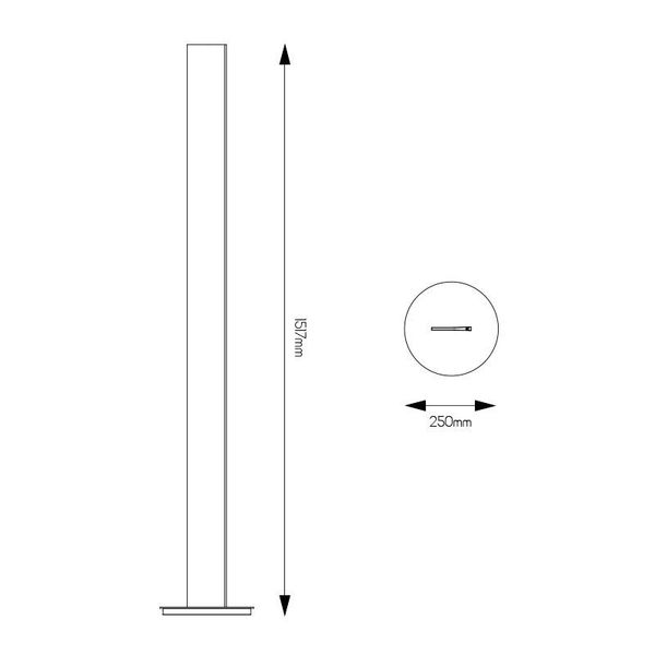 Fantasia PURE Floorlamp 150cm LED 23W bronze