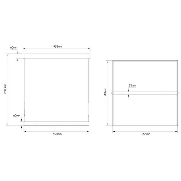 Fantasia PURE square 90x90 42W white