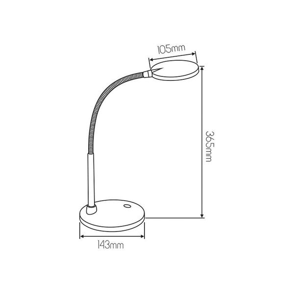 Fantasia INDEX Desk Lamp silver SMD LED 5,5W/500lm