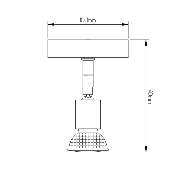 Fantasia RUNE 3 1L WALL GU10 LED 5W dim SAT CHROME