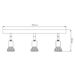 Fantasia RUNE 3 3LBAR GU10 LED 5W dim SAT CHROME