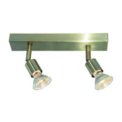 Fantasia RUNE 3 2LBAR GU10 LED 5W dim ANT BRASS