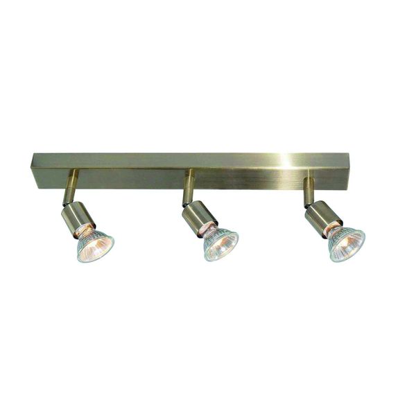 Fantasia RUNE 3 3LBAR GU10 LED 5W dim ANT BRASS