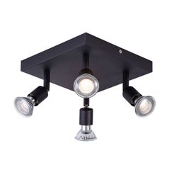 Fantasia RUNE 4L sqr GU10 LED 4,3W dim incl. black