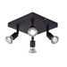 Fantasia RUNE 4L sqr GU10 LED 4,3W dim incl. black