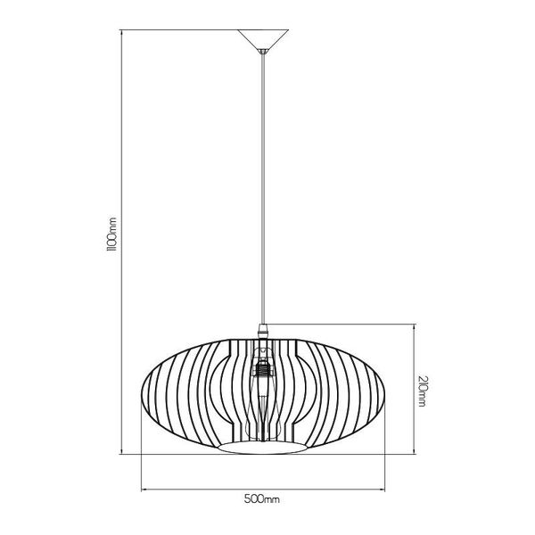 Fantasia STRINGS Susp. black 1xE27 diam 50cm